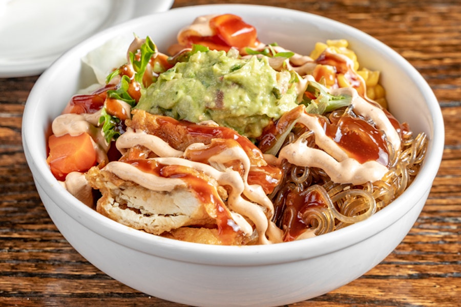 Mad For Chicken Corporate Catering and Group Ordering located in New York City. Mad For Chicken's top menu items include Tray of Soy Garlic Bone-in Wings, Tray of Soy Garlic Tenders, Family Size Order of Kimchi Fries.