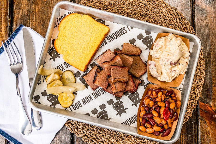 Smoking Kow BBQ Corporate Catering and Group Ordering located at 3250 Duke St, Alexandria, VA 22314, USA. Smoking Kow BBQ's top menu items include Banana Pudding: per person, Cookies: per person.