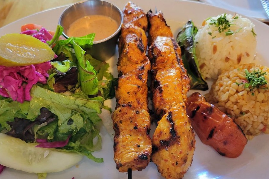 Mediterranean Kebab Corporate Catering and Group Ordering located at 1318 Burlingame Ave, Burlingame, CA 94010, USA. Mediterranean Kebab's top menu items include Hummus, Baklava, Babaganush.