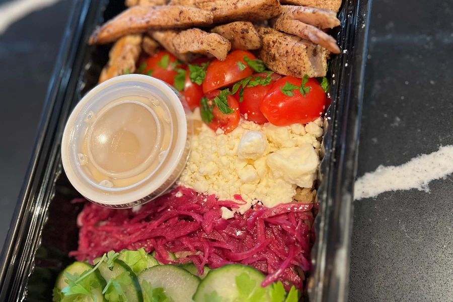 Olive Kitchen Corporate Catering and Group Ordering located at 245 W 46th St, New York, NY 10036, USA.