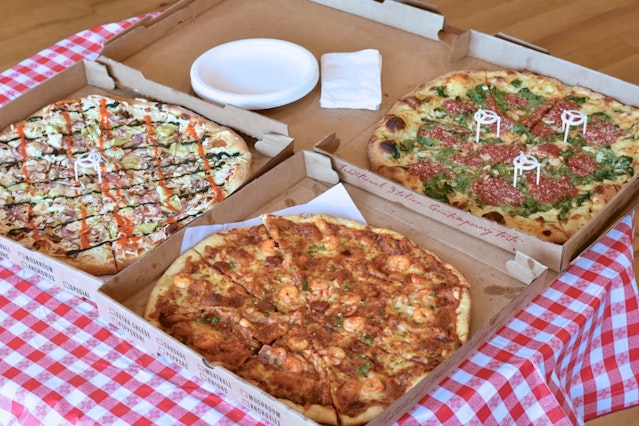 Two Boots' Pantheon Large Pizzas