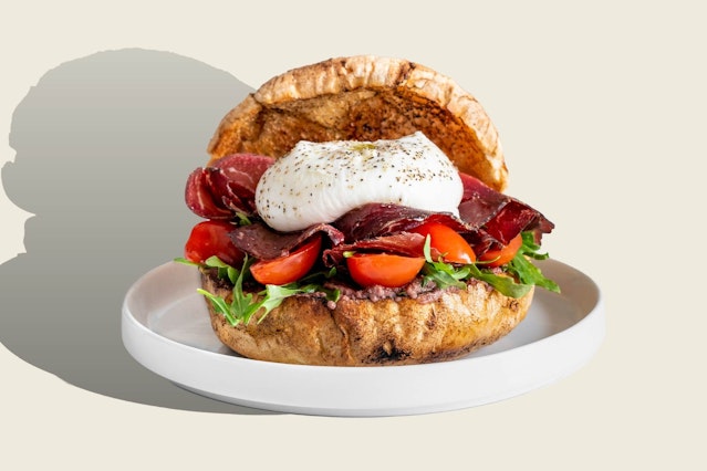 Individual Burrata Panini & Salads - Main Image