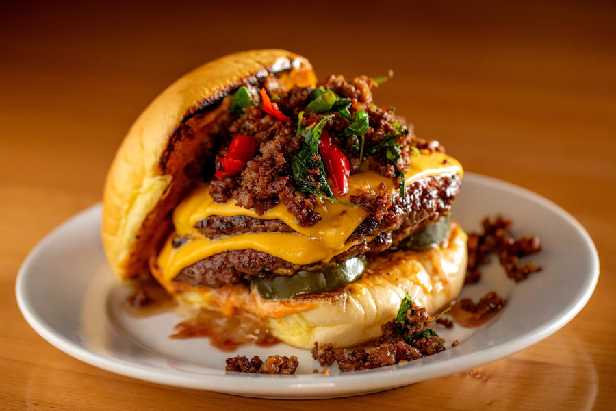 Zaab Burger Corporate Catering and Group Ordering located at 88 Essex St, New York, NY 10002, USA. Zaab Burger's top menu items include American Burger, Bacon Jam Jaew BBQ Burger, Double American Burger.