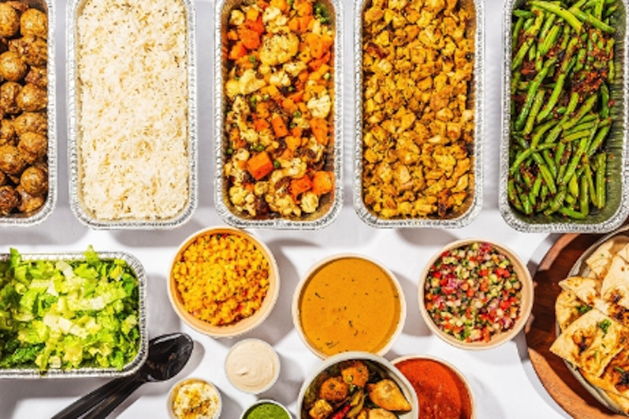 RASA Corporate Catering and Group Ordering located at 1247 First St SE, Washington, DC 20003, USA. RASA's top menu items include Small Catering Size Order of Combo Naan, Tray of Samosas, Tray of Roasted Vegetables.