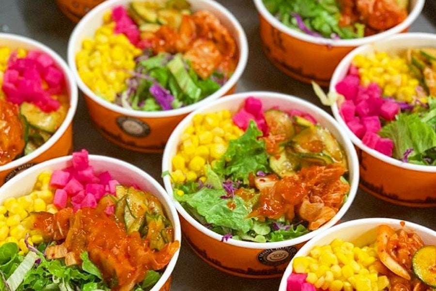 Seoul Bowl Co. Corporate Catering and Group Ordering located at 500 Bellevue Way NE, Bellevue, WA 98004, USA. Seoul Bowl Co.'s top menu items include Build Your Own Bowl, Bulgogi Beef Rice Bowl, BBQ Chicken Rice Bowl.