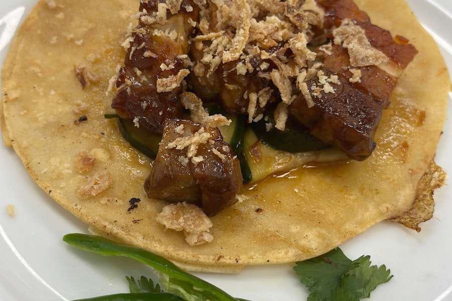 HP Taco Truck Corporate Catering and Group Ordering located at 61 Rickenbacker Cir #2c, Livermore, CA 94551, USA. HP Taco Truck's top menu items include Banh Mi Taco Plate, Chicken Karaage Taco Plate, Cheeseburger Taco Plate.