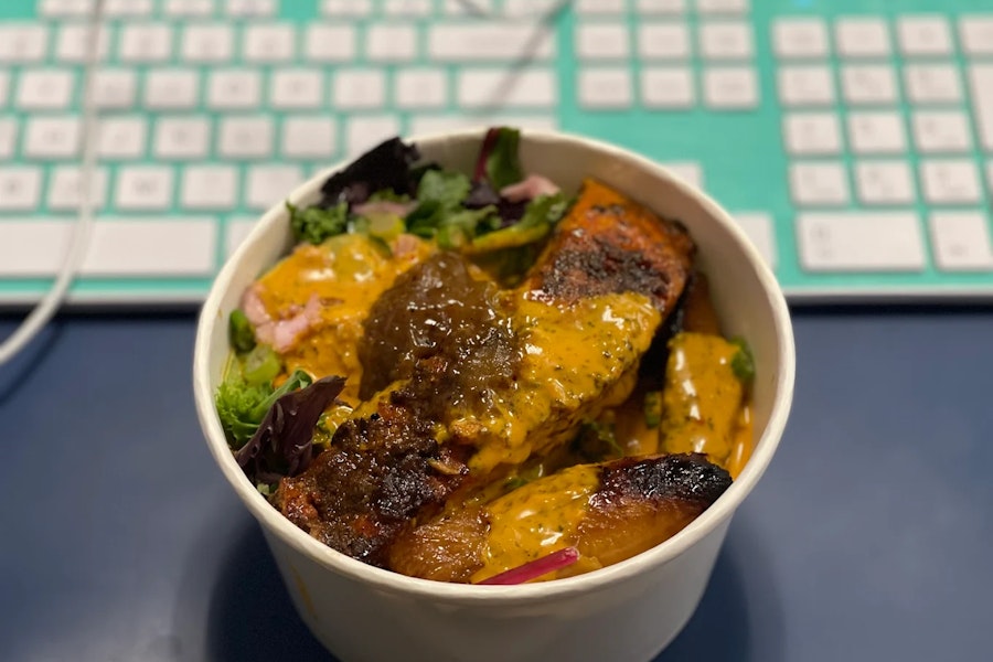 The Exotic Chef Corporate Catering and Group Ordering located at 5106 Baltimore Ave, Hyattsville, MD 20781, USA. The Exotic Chef's top menu items include Half Tray of Sweet Plantains, Half Tray of Baked Mac & Cheese, Full Tray of Grilled Jerk Chicken.