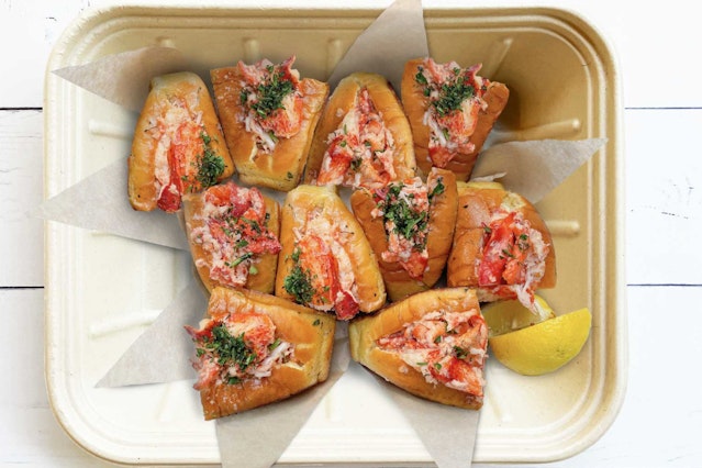 Brown Bag Seafood Lobster Roll Platter