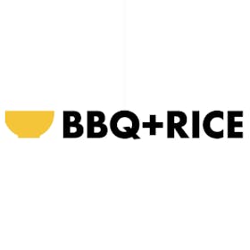 BBQ+RICE logo - one of the top restaurants for catering in Atlanta